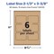 Avery Kraft Brown Rectangle Labels with Sure Feed, 2-1/3" x 3-3/8"